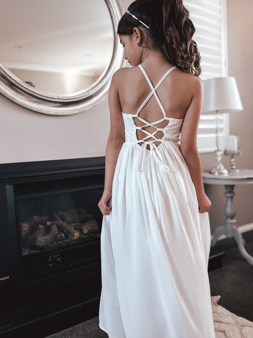 Isabelle White Girls Dress - New Arrivals