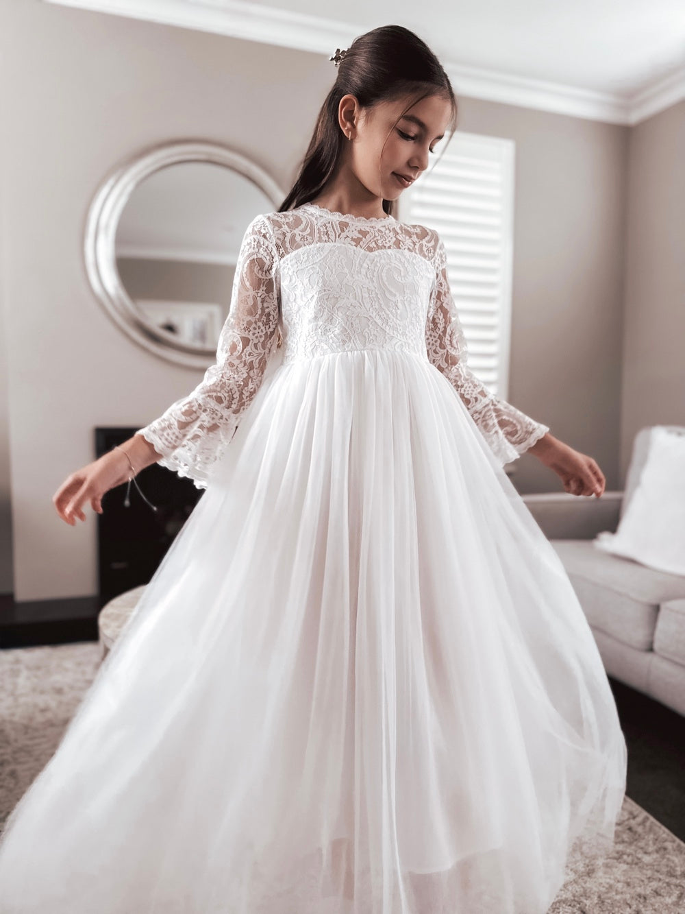 Madeleine Girls White Dress
